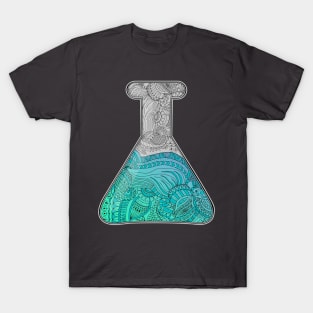 Zentangle textured laboratory test tube T-Shirt